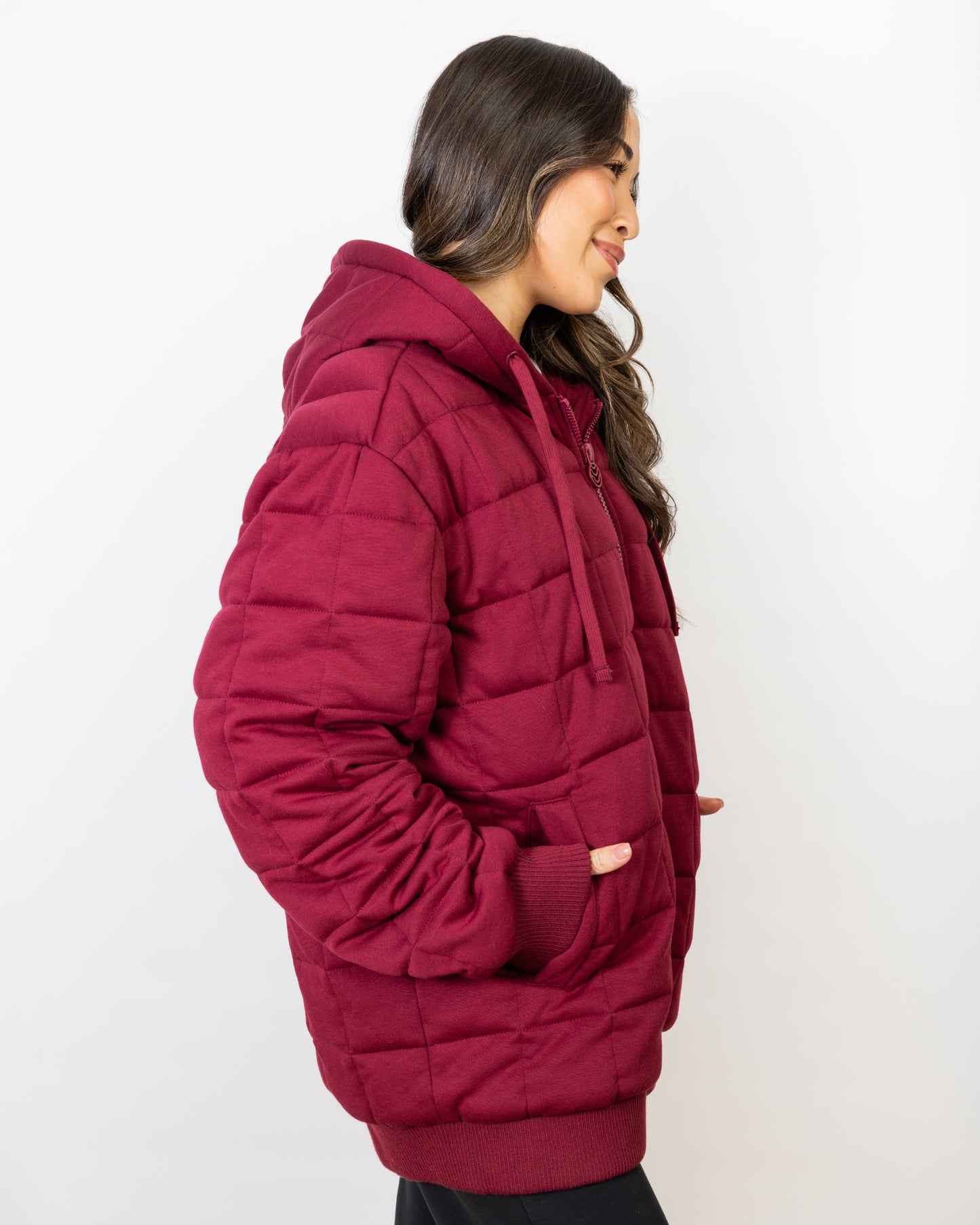 Weighted Therahoodie - Fleece Blissful Burgundy