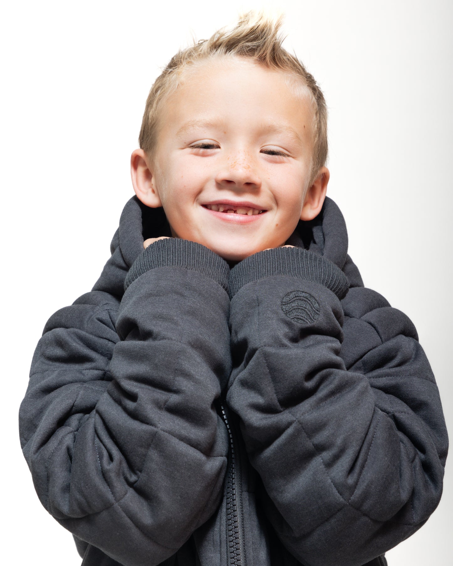 Kid's Weighted Therahoodie - Fleece Cozy Charcoal