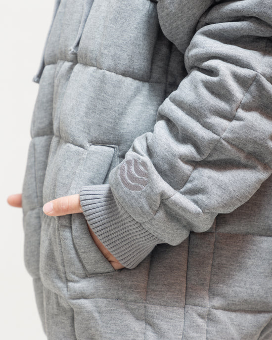 Weighted Therahoodie - Kid's Fleece Soothing Grey