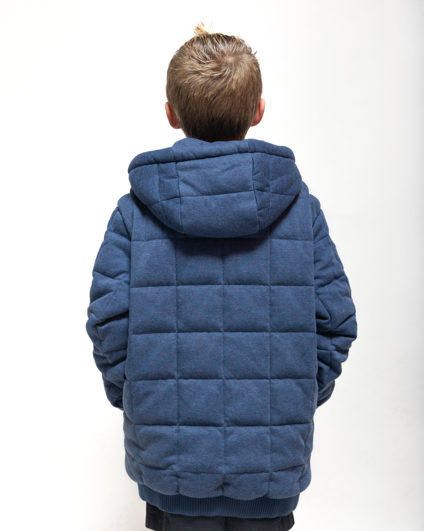 Weighted Therahoodie - Kid's Fleece Calming Navy